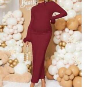 New Burgundy Women's holiday dress